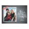 Chalkboard Red Washi Tape Script Holiday Card