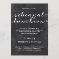 Chalkboard Rehearsal Luncheon