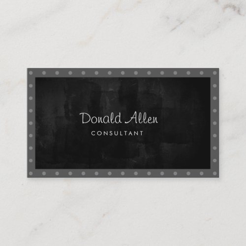 Chalkboard Retro Slate Professional Classic Business Card