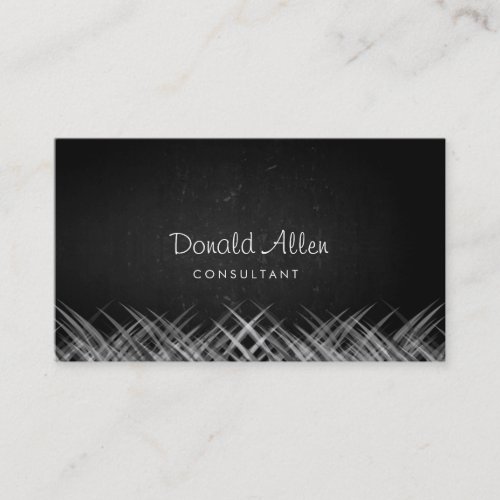 Chalkboard Retro Slate Professional Curves Business Card