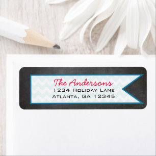 Chalkboard Return Address Label