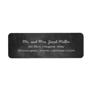 Chalkboard Return Address Labels