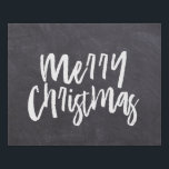 Chalkboard Rustic Farmhouse Decor Merry Christmas Faux Canvas Print<br><div class="desc">Featuring a modern type on a chalkboard background. Have this print over your mantel,  by the desserts or at your foyer during the holiday season.
Farmhouse decor.</div>
