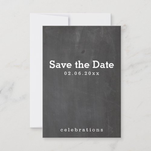 Chalkboard Save The Date