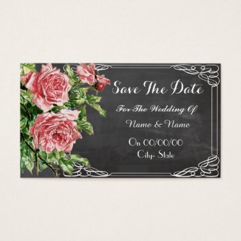 Chalkboard Save The Date by Boopoobeedoogift at Zazzle