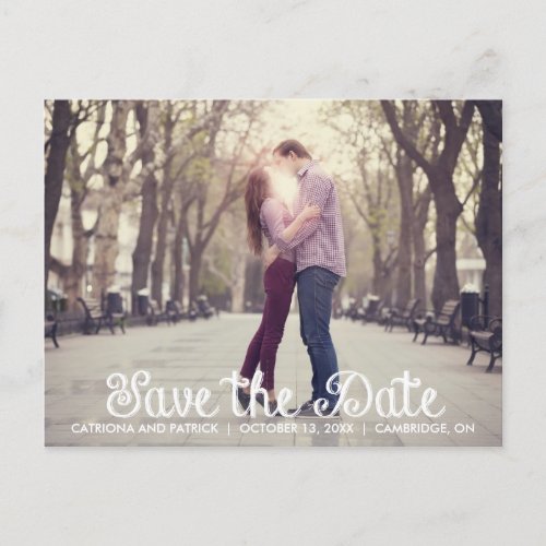 Chalkboard Save the Date Announcement Postcard