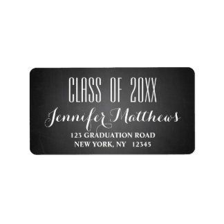 Chalkboard Script | Graduation Address Label