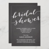 CHALKBOARD SHOWER | BRIDAL SHOWER INVITATION (Front/Back)
