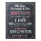 Chalkboard Shower Sign Welcome Poster