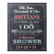 Chalkboard Shower Sign Welcome Poster
