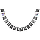 Chalkboard Sketch 2017 Grad Party Bunting Flags