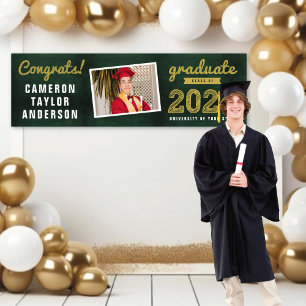 Chalkboard Sketch 2026 Congrats Photo Graduation Banner