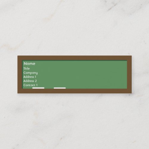 Chalkboard - Skinny Business Card Template