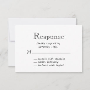 Chalkboard Snowflake RSVP Card