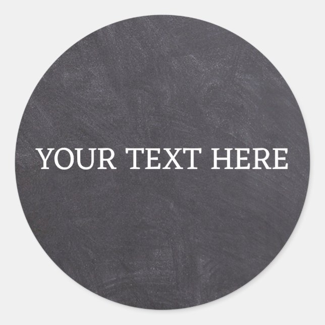 Chalkboard Spice Jar Classic Round Circle Sticker (Front)