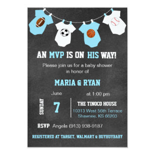 basketball baby shower invitations