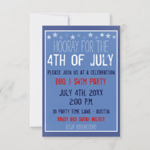 Chalkboard Star Invitation