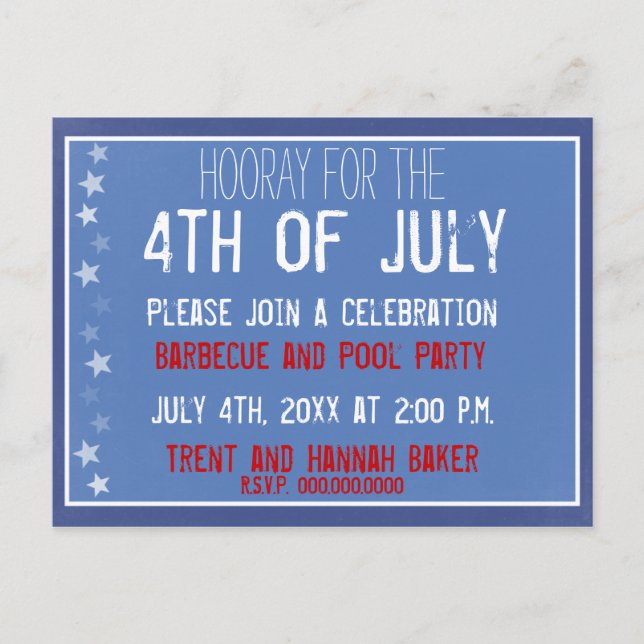 Chalkboard Star Postcard (Front)