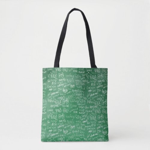 Chalkboard Statements Fun School Time Design  Tote Bag