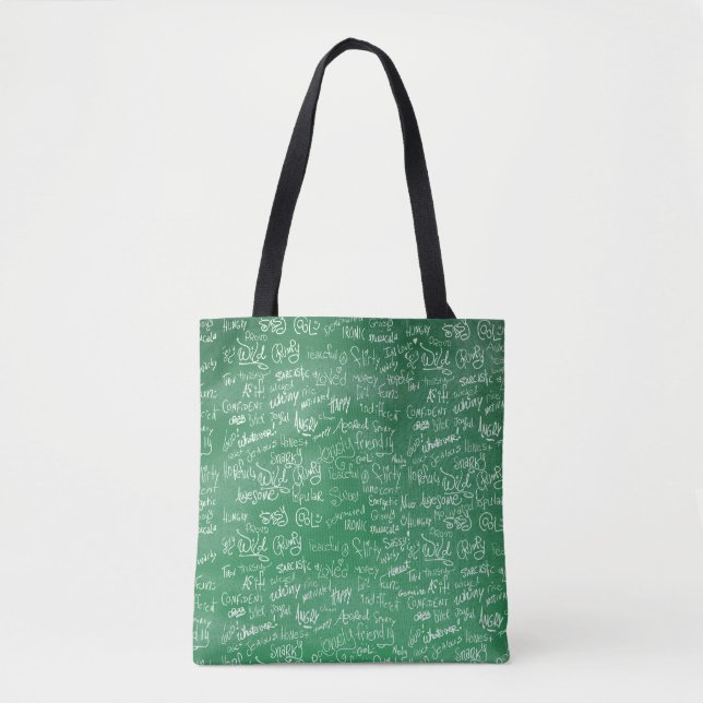 Chalkboard Statements Fun School Time Design  Tote Bag (Front)