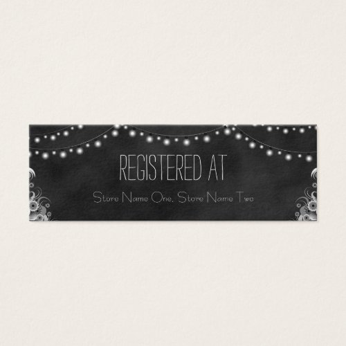 Chalkboard String Lights Gift Registry Enclosures