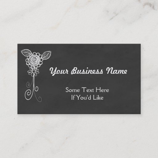 Customizable Chalkboard Style All Purpose Business Card