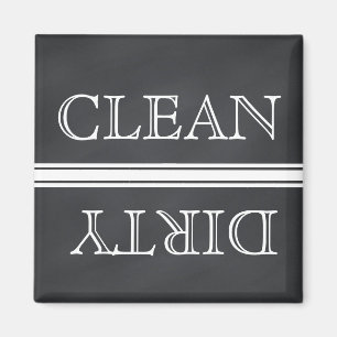 Chalkboard Style Dishwasher Magnet Clean & Dirty