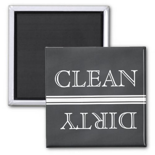 Chalkboard Style Dishwasher Magnet Clean  Dirty