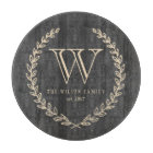 Chalkboard Style Monogram Cutting Board