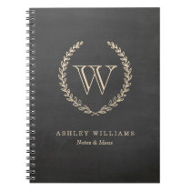 Chalkboard Style Monogram Notebook Chalkboard Style Monogram Notebook