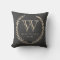 Chalkboard Style Monogram Pillow
