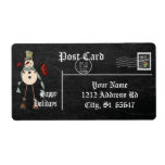 Chalkboard Style Snowman - Blue Label