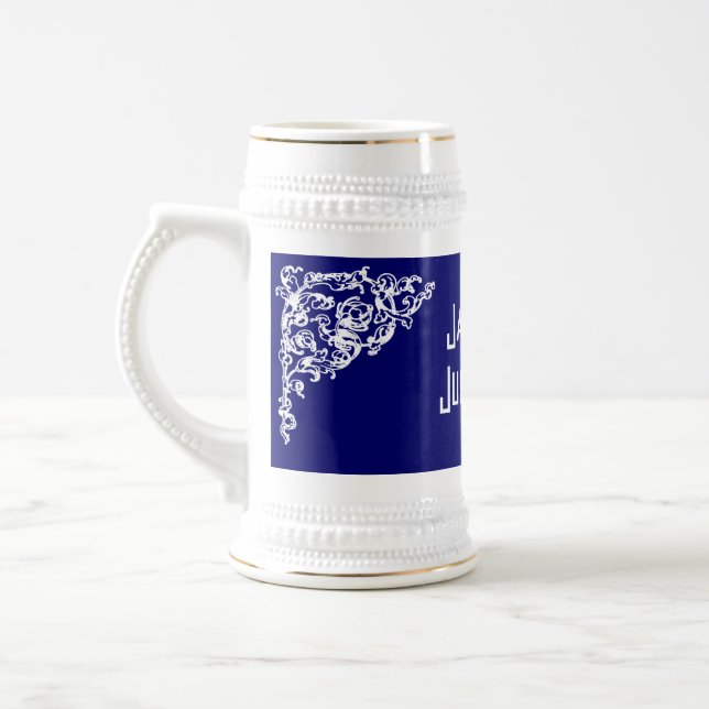 Chalkboard Style WEDDING Gift Beer Stein (Left)