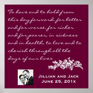 Chalkboard Style WEDDING Gift Poster