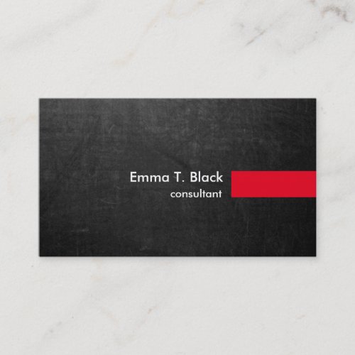 Chalkboard Stylish Modern Professional Consultant Business Card