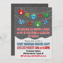 Chalkboard Tacky Christmas Sweater Invitations