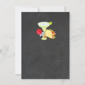 Chalkboard Tacos and Tequila Couples Baby Shower Invitation (Back)