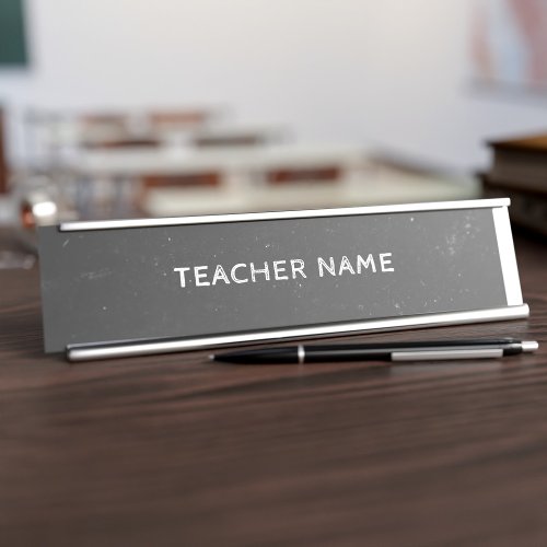 Chalkboard Teacher or Tutor Desk Name Plate