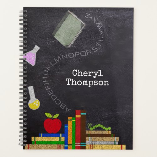 Chalkboard Teachers Custom   Planner