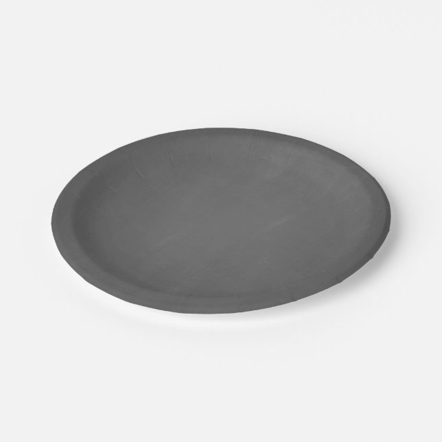 Chalkboard Template Blank Paper Plates (Angled)