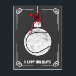 chalkboard tennis player Christmas Cards<br><div class="desc">chalkboard tennis  ornament Holiday Greeting Cards by interest. Professional holiday cards are industry specific holiday greetings cards. These occupation specific holiday cards will add a touch of uniqueness to your Holiday greetings</div>
