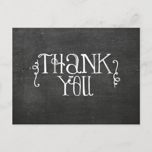 chalkboard thank you card