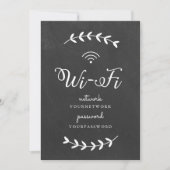 Chalkboard themed Wi-Fi Sign (Front)