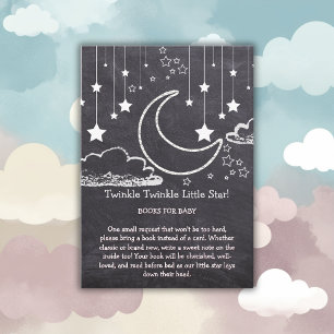 Chalkboard Twinkle Twinkle Little Star Baby Shower Enclosure Card