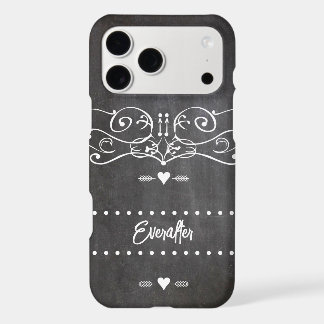 Chalkboard Typography Art iPhone 17 Pro Max Case