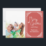 Chalkboard Typography Merry Christmas photo card<br><div class="desc">Christmas Photo Card</div>