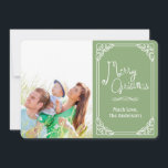 Chalkboard Typography Merry Christmas photo card<br><div class="desc">Christmas Photo Card</div>