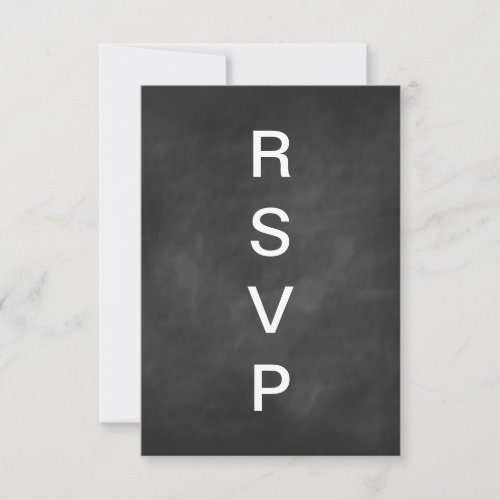 Chalkboard Typography RSVP