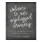 Chalkboard Typography Unplugged Wedding Ceremony