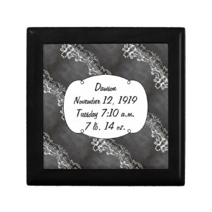 Chalkboard Typography Weddings Jewelry Box